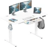 Thumbnail Electric Height Adjustable Standing Desk with Drawer, Memory Preset and Cable Management Tray — Standing Desk, SHW