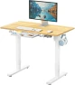 Thumbnail Electric Height Adjustable Standing Desk with Drawer, Memory Preset and Cable Management Tray — Standing Desk, SHW