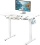 Thumbnail Electric Height Adjustable Standing Desk with Drawer, Memory Preset and Cable Management Tray — Standing Desk, SHW