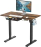 Thumbnail Electric Height Adjustable Standing Desk with Drawer, Memory Preset and Cable Management Tray — Standing Desk, SHW