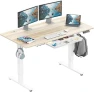 Thumbnail Electric Height Adjustable Standing Desk with Drawer, Memory Preset and Cable Management Tray — Standing Desk, SHW