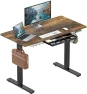 Thumbnail Electric Height Adjustable Standing Desk with Drawer, Memory Preset and Cable Management Tray — Standing Desk, SHW