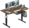 Thumbnail Electric Height Adjustable Standing Desk with Drawer, Memory Preset and Cable Management Tray — Standing Desk, SHW