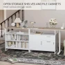 Thumbnail Electric L Shaped Standing Desk with Storage — Standing Desk, FEZIBO