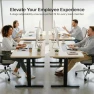 Thumbnail Electric Stand Up Desk Frame with Memory Touch Pad — Standing Desk, VIVO