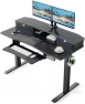 Thumbnail Electric Standing Desk with 2 Drawers & Large Keyboard Tray — Standing Desk, HUANUO