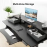 Thumbnail Electric Standing Desk with 2 Drawers & Large Keyboard Tray — Standing Desk, HUANUO