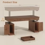 Thumbnail Farmhouse Electric Standing Desk with 3 Drawers — Standing Desk, SEDETA
