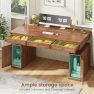 Thumbnail Farmhouse Electric Standing Desk with 3 Drawers — Standing Desk, SEDETA