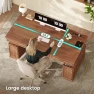 Thumbnail Farmhouse Electric Standing Desk with 3 Drawers — Standing Desk, SEDETA