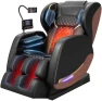 Thumbnail Full Body Massage Chair and Recliner with Zero Gravity, Wood Grain Leather — Massage Chairs, yewglen