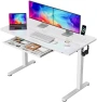 Thumbnail Glass Standing Desk with Drawers and USB Charging — Standing Desk, Furmax