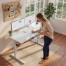 Thumbnail Glass Standing Desk with Drawers and USB Charging — Standing Desk, Furmax