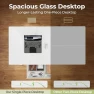 Thumbnail Glass Standing Desk with Drawers and USB Charging — Standing Desk, Furmax