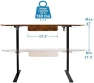 Thumbnail Height Adjustable L Shaped Corner Desk with LED Handset — Standing Desk, Fromann