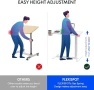 Thumbnail Mobile Standing Desk with Wheels — Standing Desk, FLEXISPOT