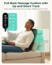 Thumbnail Ultra-Slim Shiatsu Back Massager with Heat, 4D Roller, 10 Massage Nodes — Massage Chairs, Snailax