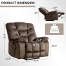 Thumbnail Oversized Power Recliner Chair with Massage and Heat — Massage Chairs, HAOMARKETS