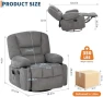 Thumbnail Oversized Wide Recliner Chair with Heat and Vibration Massage — Massage Chairs, GarveeHome