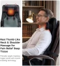 Thumbnail Shiatsu Neck and Back Massager for Chair with Heat, 2 Interchangeable Attachments Full Back Massage Pad Deep Tissue,... — Massage Chairs, RQH