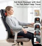 Thumbnail Shiatsu Neck and Back Massager for Chair with Heat, 2 Interchangeable Attachments Full Back Massage Pad Deep Tissue,... — Massage Chairs, RQH