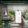 Thumbnail 2 Zone Smart Sprinkler Hose Timer with Flow Meter — Irrigation System, Restmo