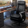 Thumbnail Big and Tall Office Chair 500lbs - Leather Power Recliner with Massage, Heating & Ventilation, Ergonomic High Back Desk... — Smart Chairs, Kinnls