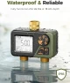 Thumbnail Brass Sprinkler Timer 2 Zone, IP66 Waterproof Programmable Water Hose Timer 2 Outlet with Large Display — Irrigation System, Diivoo