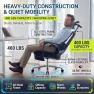 Thumbnail Ergonomic Office Chair with Footrest & Adjustable Lumbar Massager — Smart Chairs, COTYFLY