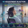 Thumbnail Ergonomic Office Chair with Footrest & Adjustable Lumbar Massager — Smart Chairs, COTYFLY
