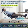 Thumbnail Ergonomic Office Chair with Footrest & Adjustable Lumbar Massager — Smart Chairs, COTYFLY