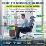 Thumbnail Ergonomic Office Chair with Footrest & Adjustable Lumbar Massager — Smart Chairs, COTYFLY