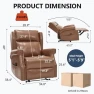 Thumbnail Manual Recliner Chair with Massage & Lumbar Heat — Massage Chairs, Trustyue