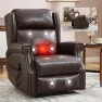 Thumbnail Manual Recliner Chair with Massage & Lumbar Heat — Massage Chairs, Trustyue