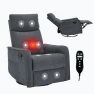Thumbnail Swivel Rocker Recliner Chair with Heat and Massage — Massage Chairs, Kolavess