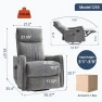 Thumbnail Swivel Rocker Recliner Chair with Heat and Massage — Massage Chairs, Kolavess