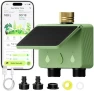 Thumbnail Water Timer for Garden Hose, 2-Zone Solar Sprinkler Controller with Flow Meter, Smart Irrigation System with Rain Delay,... — Irrigation System, EZAIoT