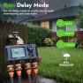 Thumbnail Water Timer with Brass Inlet, 4 Independent Zones — Irrigation System, Insoma