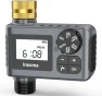 Thumbnail Water Timer with Brass Inlet, 4 Independent Zones — Irrigation System, Insoma