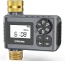 Thumbnail Water Timer with Brass Inlet, 4 Independent Zones — Irrigation System, Insoma