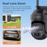 Thumbnail 12X Zoom Solar Security Camera 3K/6MP Dual Lens WiFi Outdoor Wireless Camera — Security Camera, INQMEGA