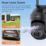 Thumbnail 12X Zoom Solar Security Camera 3K/6MP Dual Lens WiFi Outdoor Wireless Camera — Security Camera, INQMEGA