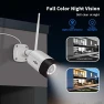 Thumbnail 2.5K 5MP WiFi Security Camera System Outdoor, Expandable 16CH 8MP NVR — Security Camera, Hiseeu