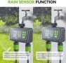 Thumbnail 2 Zone Smart Water Timer with Rain Delay Sensor — Irrigation System, RainPoint