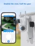 Thumbnail Wireless Security Cameras Outdoor, 5G & 2.4G WiFi Pro, Dual Lens, 360° Pan & Tilt, Auto Tracking, Color Night Vision,... — Security Camera, Hiseeu