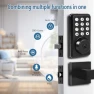 Thumbnail Keyless Entry Door Lock with Handle Set — Smart Lock, XIANJU