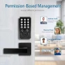 Thumbnail Keyless Entry Door Lock with Handle Set — Smart Lock, XIANJU