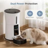 Thumbnail Automatic Cat Feeder, 4L WiFi Timed Cat Food Dispenser with APP Control, 10s Voice Recorder, Dual Power Supply, Indoor... — Automatic Pet Feeder, DUMOS