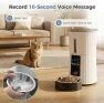 Thumbnail Automatic Cat Feeder, 4L WiFi Timed Cat Food Dispenser with APP Control, 10s Voice Recorder, Dual Power Supply, Indoor... — Automatic Pet Feeder, DUMOS