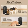 Thumbnail Automatic Cat Feeder, 5G WiFi Auto Food Dispenser with Desiccant Bag, 5L Timed Pet Feeder — Automatic Pet Feeder, MYGODPET